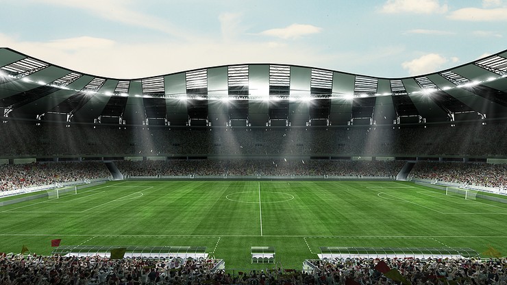 Modern 3D Football Stadium