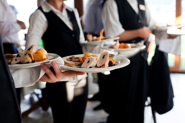 Waiting Staff Carrying Plates